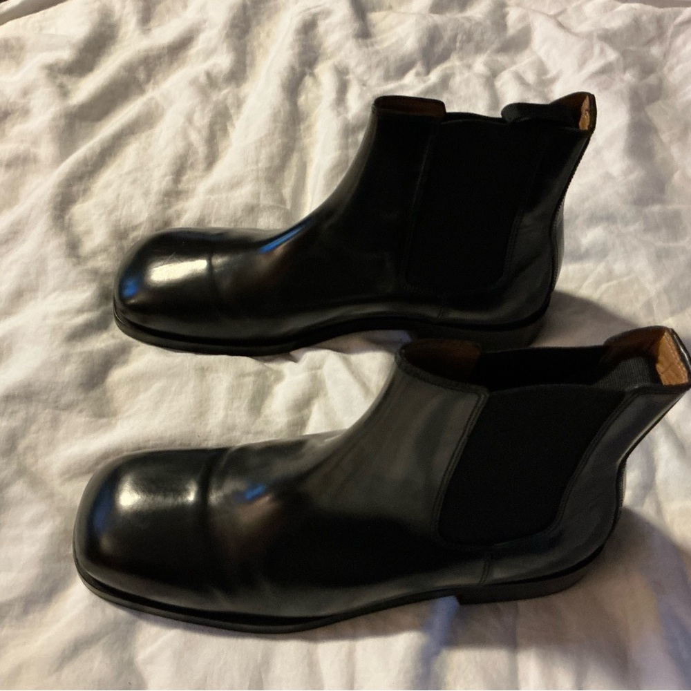 Sandro Black Leather Men's Ankle Boots - Picture 4 of 5